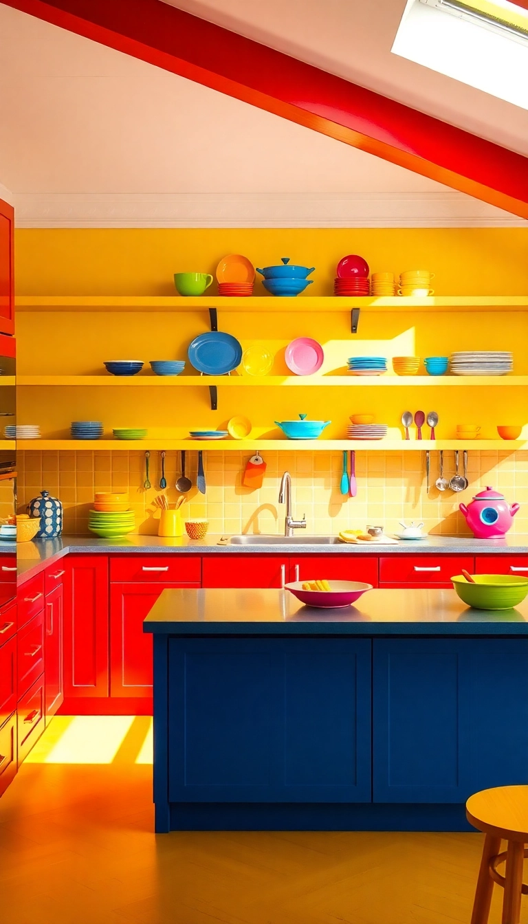 20 Vibrant Kitchen Color Palettes That Will Make You Smile Every Time You Cook! - 3. Bold Primary Colors