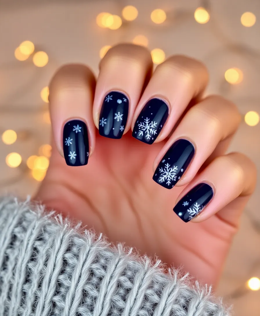 15 Stunning January Nail Designs to Rock This Winter (You Won't Believe #7!) - 5. Sparkling Snowflakes