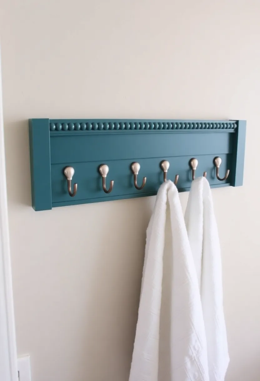 10 Simple DIY Beadboard Ideas To Elevate Your Bathroom Style! - 7. Bead Board Towel Rack