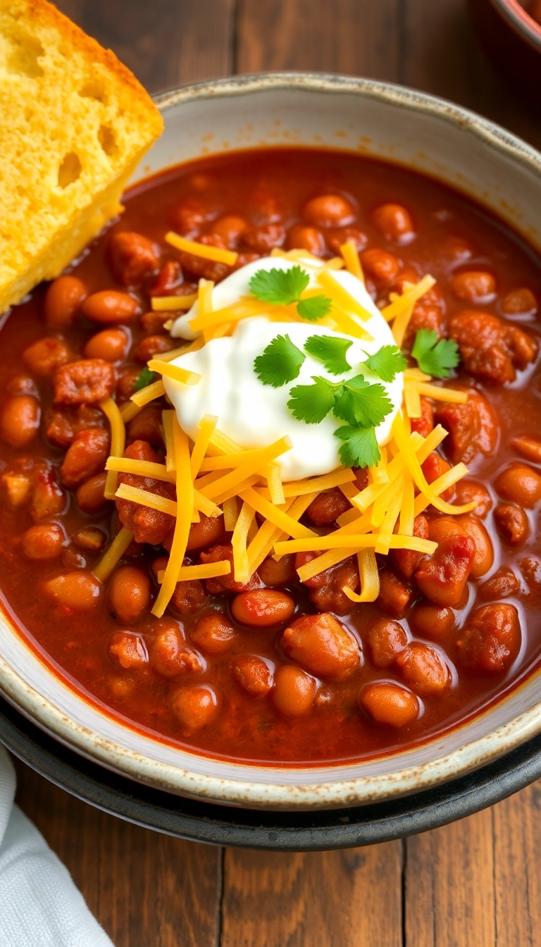 21 Sunday Family Dinner Ideas You’ll Want to Make Every Week (Number 7 Will Blow Your Mind!) - 4. One-Pot Chili