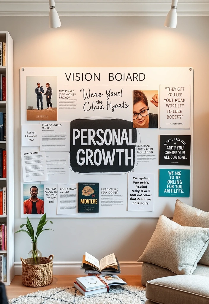 15 Vision Board Ideas That Will Transform Your Dreams into Reality! (You Won't Believe #13) - 7. Personal Growth and Learning