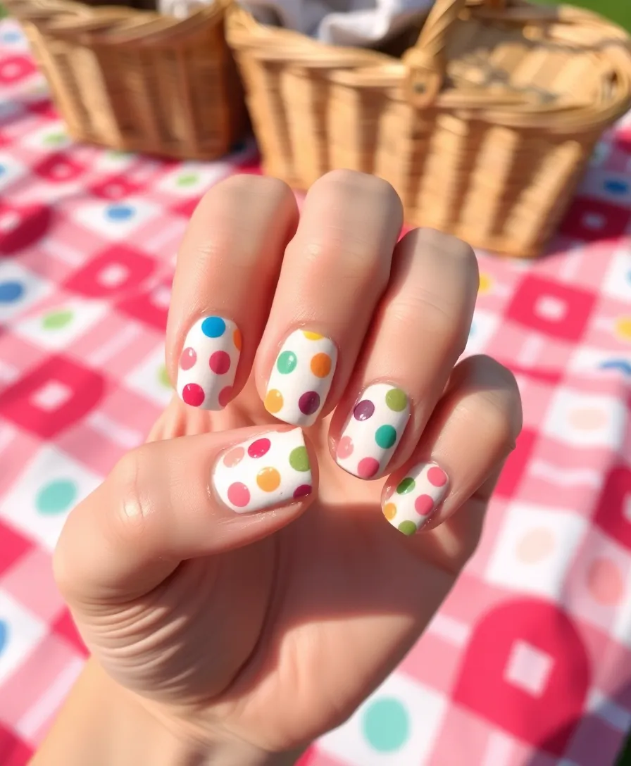 21 Gorgeous Summer Holiday Nail Ideas to Make Your Friends Jealous! - 12. Dotted Delight