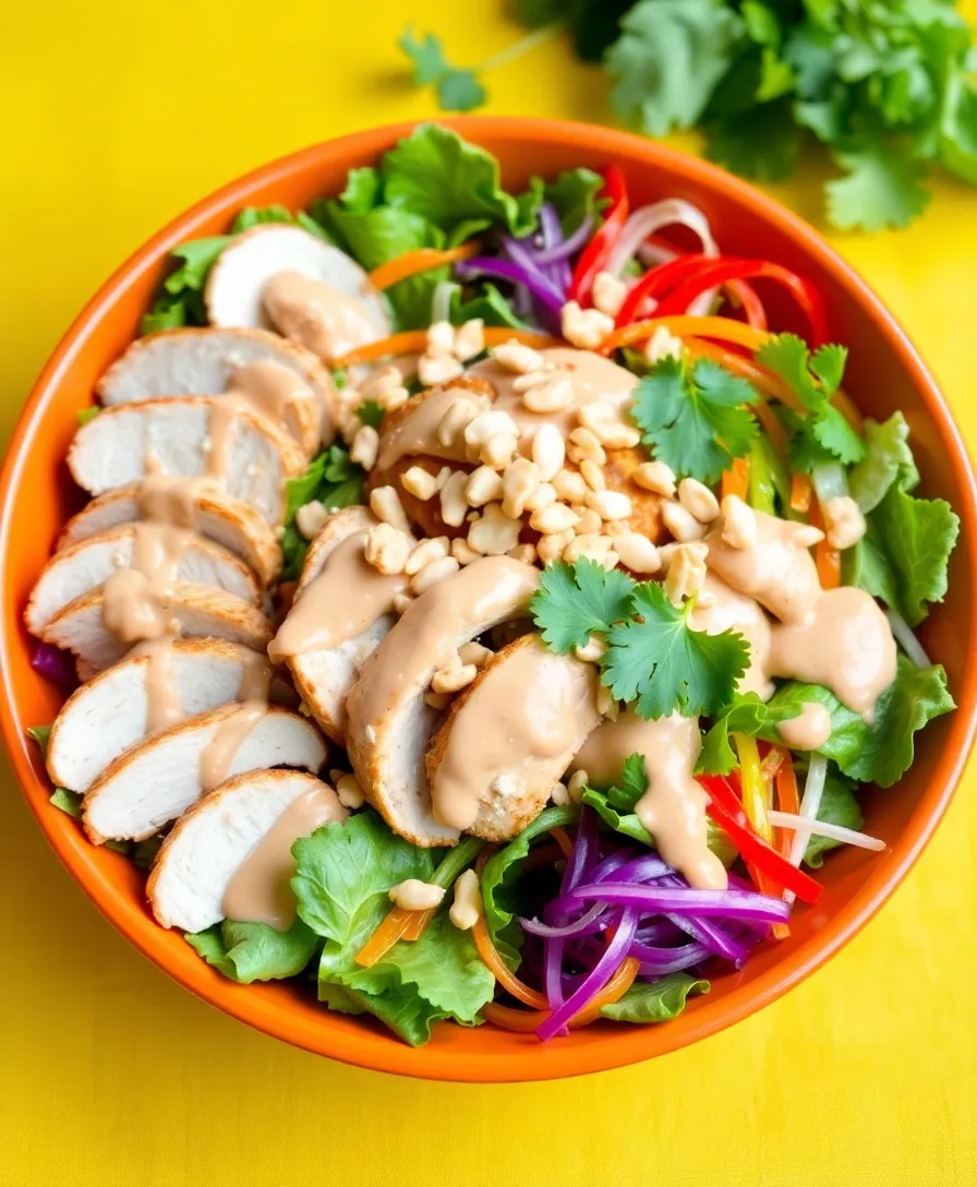 15 Delicious Meals That Are Easy and Nutritious! - 13. Thai Peanut Chicken Salad