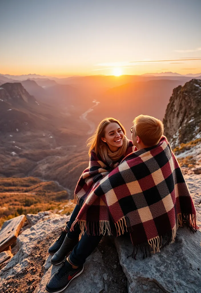 Take Your Love Outside: 8 Outdoor Valentine's Photoshoot Ideas You Can't Miss! - 3. Scenic Mountain Top