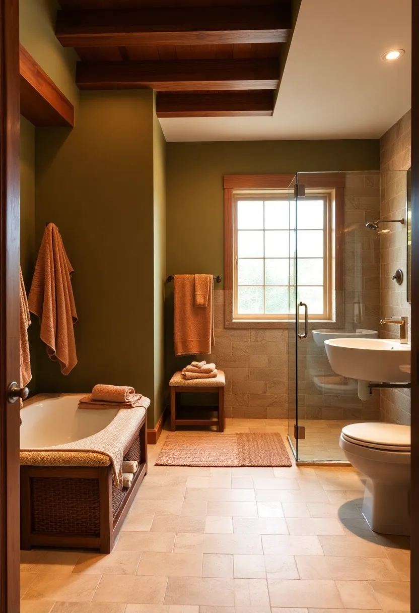 10 Bathroom Trends that will Transform Your Space into a Tranquil Oasis! - 2. Warm Earthy Tones