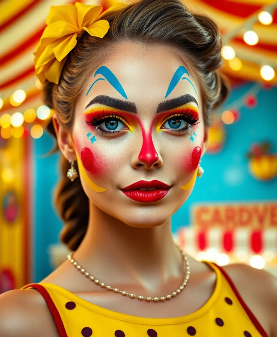 22 Unique Artistic Arcane Makeup Designs (You'll Be Inspired by #16!) - 22. Vintage Carnival