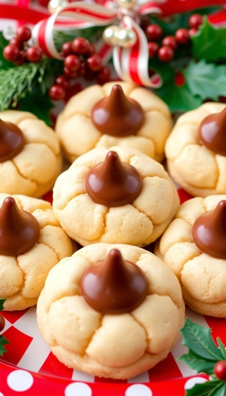 22 Christmas Cookies Ideas That'll Make Your Holidays Sweeter Than Ever! - 17. Peanut Butter Blossoms