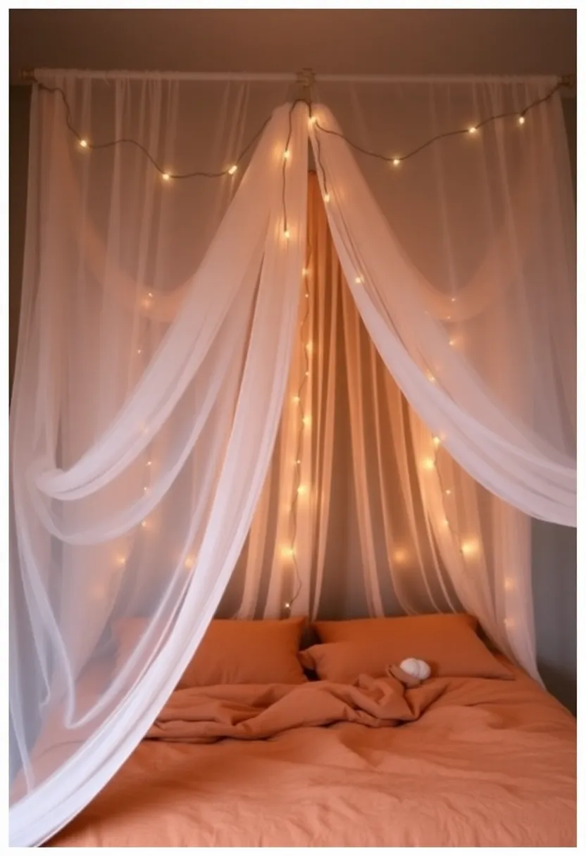 13 Comforting Bedroom Layouts That Make You Feel Right at Home! - 10. Canopy for Cozy Intimacy