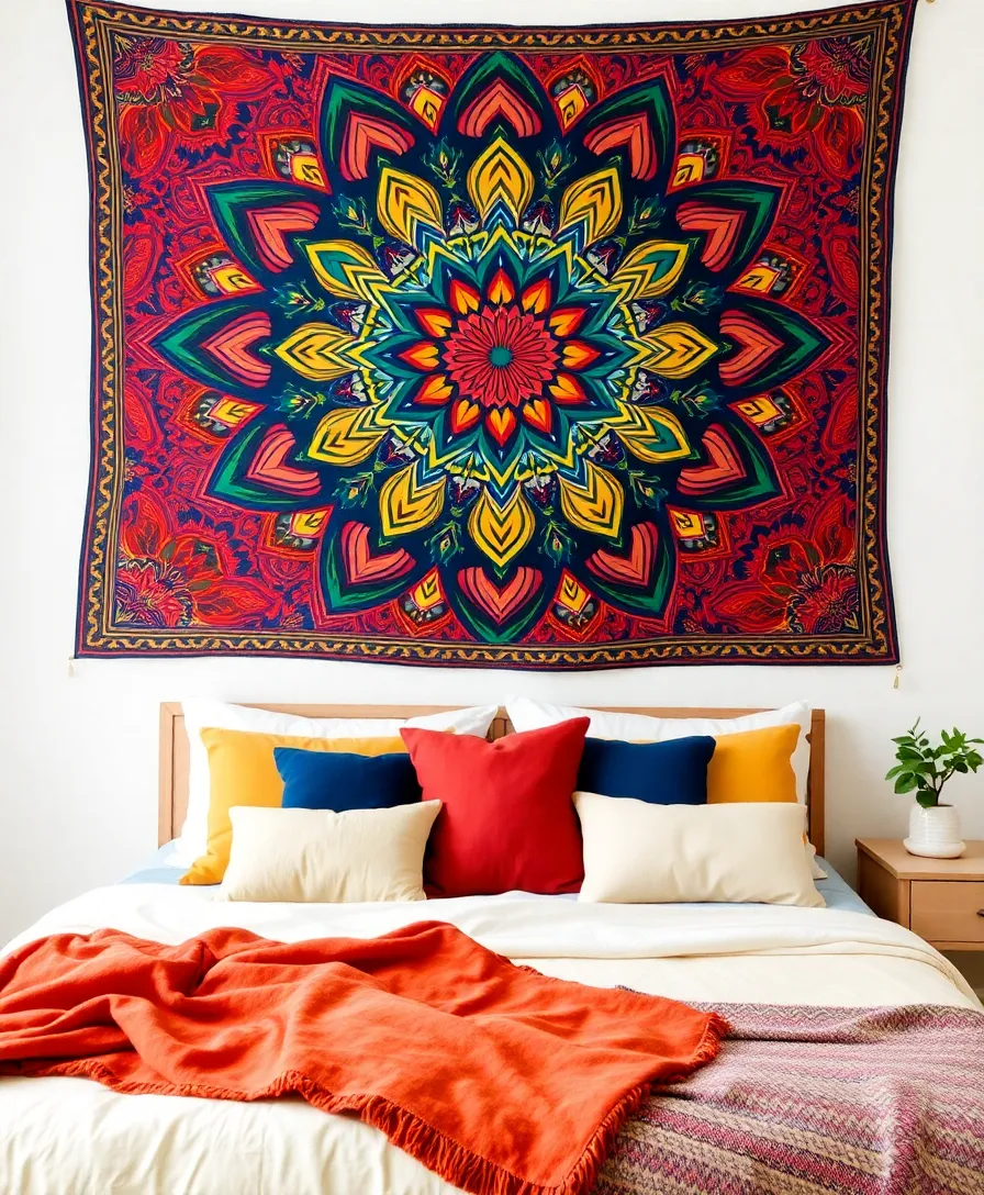 What to Put on the Wall Instead of Painting: 10 Aesthetic Ideas You’ll Love! - 3. Tapestries and Fabric Hangings