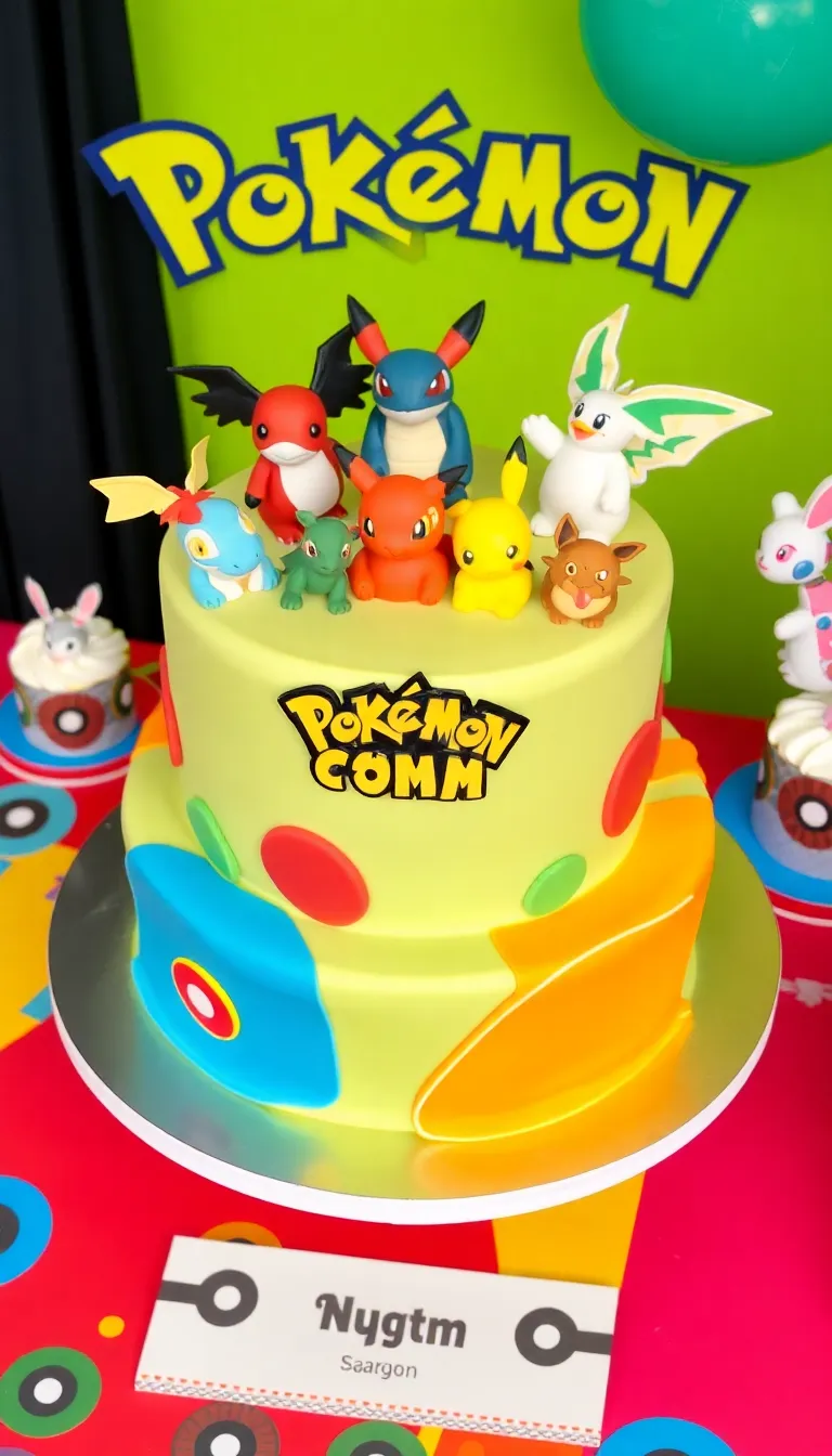 12 Must-Have Pokemon Cake Ideas for the Ultimate Themed Party (Your Guests Will Be Jealous!) - 9. Pokémon Gym Cake