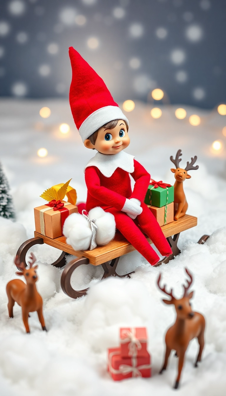 The Ultimate Guide to Funny Elf on the Shelf Fun: 10 Ideas You Can’t Miss! - 10. Elf’s North Pole Adventure