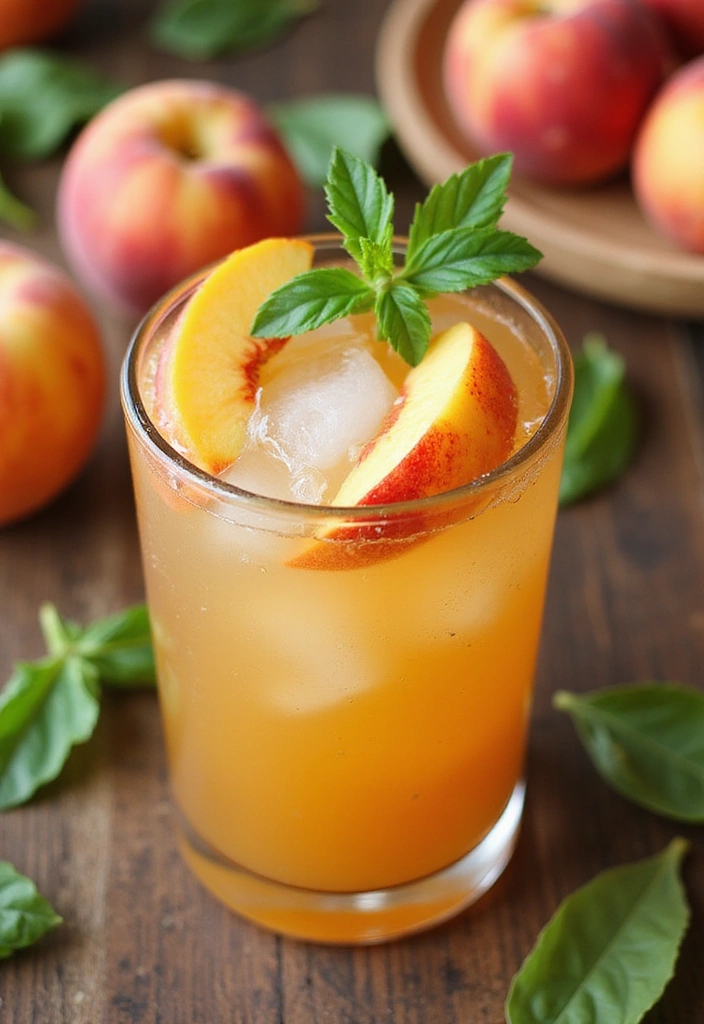9. Peach Basil Smash