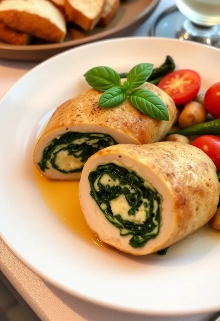 15 Romantic Valentine's Day Dinner Ideas That Will Melt Your Heart (Number 7 Is a Must-Try!) - 3. Stuffed Chicken Breast with Spinach and Cheese