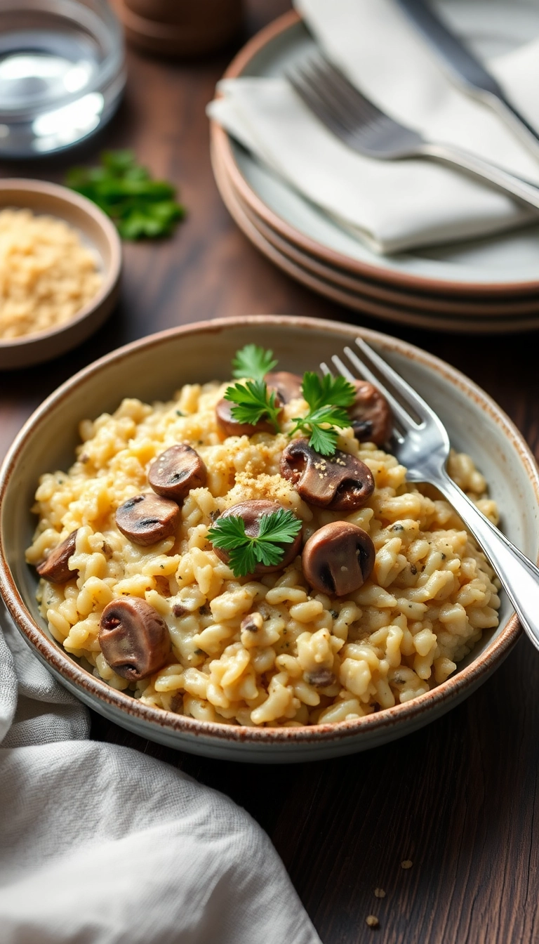 21 Healthy Winter Meals That’ll Warm Your Soul (And Your Kitchen!) - 9. Creamy Mushroom Risotto