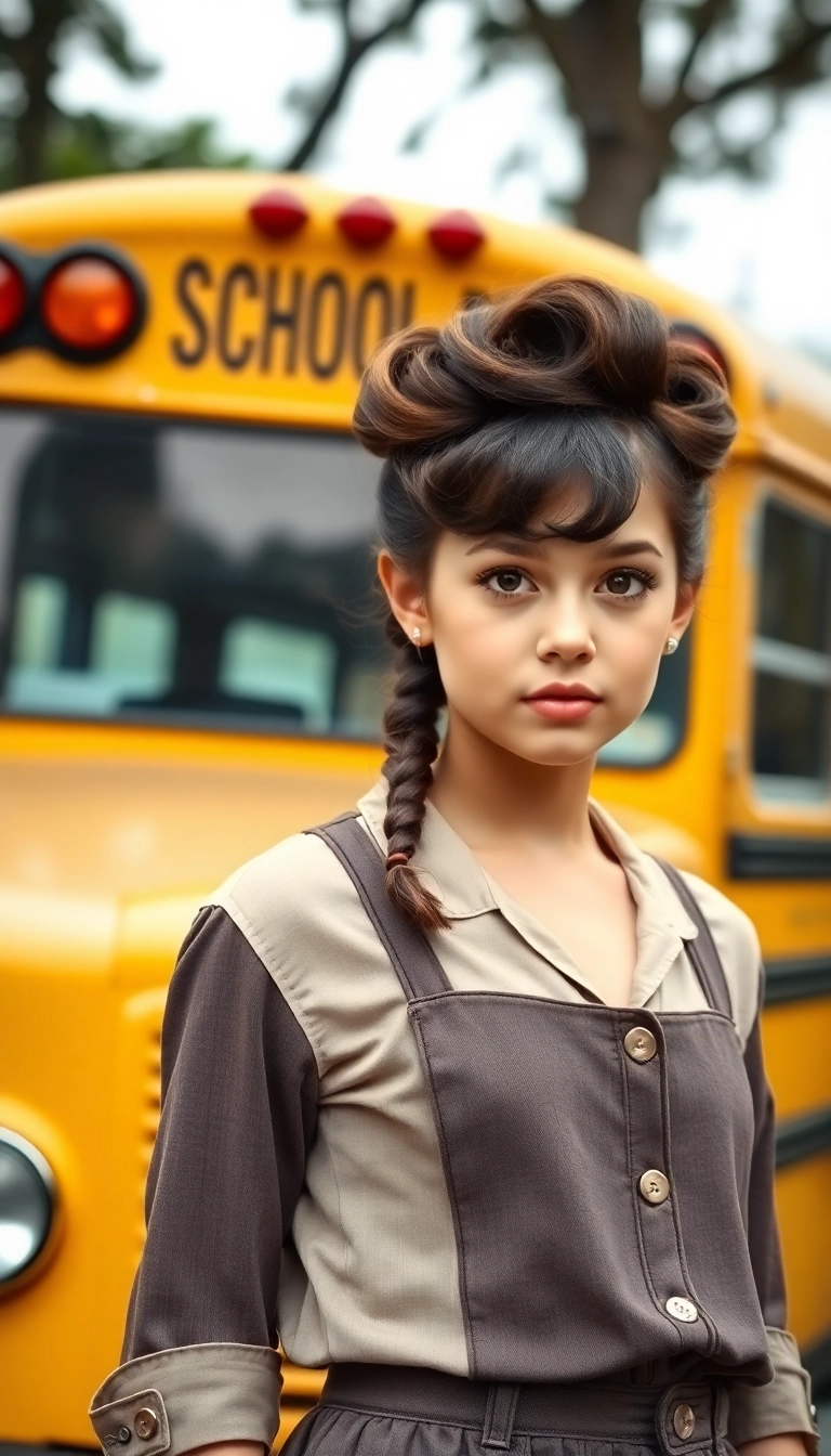 21 Cute and Easy Hairstyles for School That Will Make You the Trendsetter! - 13. Vintage Roll