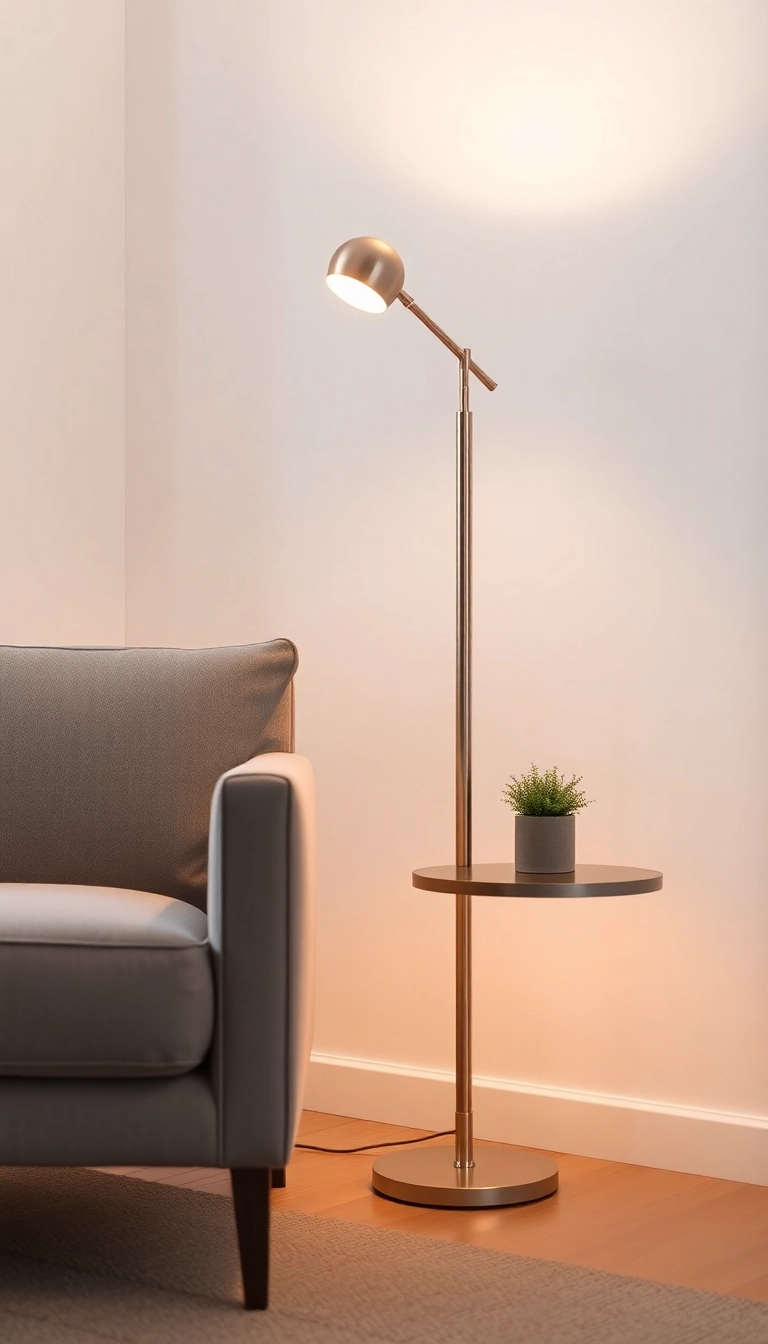 18 Minimalist Lighting Ideas That Will Make Your Living Room Shine Brightly! - 1. Sleek Floor Lamps