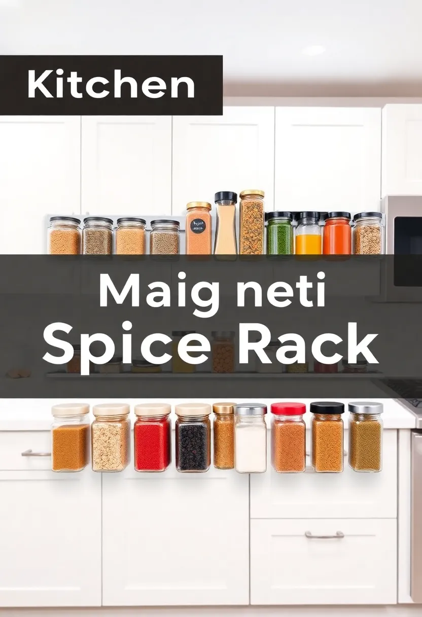 20 Kitchen Organization Hacks That'll Transform Your Space Instantly (You Won't Believe #15!) - 1. Magnetic Spice Rack