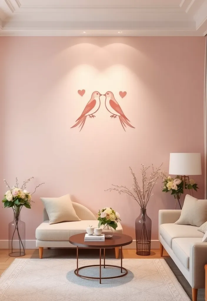 19 DIY Valentine's Day Wallpapers That Are So Easy to Create (You'll Want to Try #1!) - 7. Love Bird Silhouettes