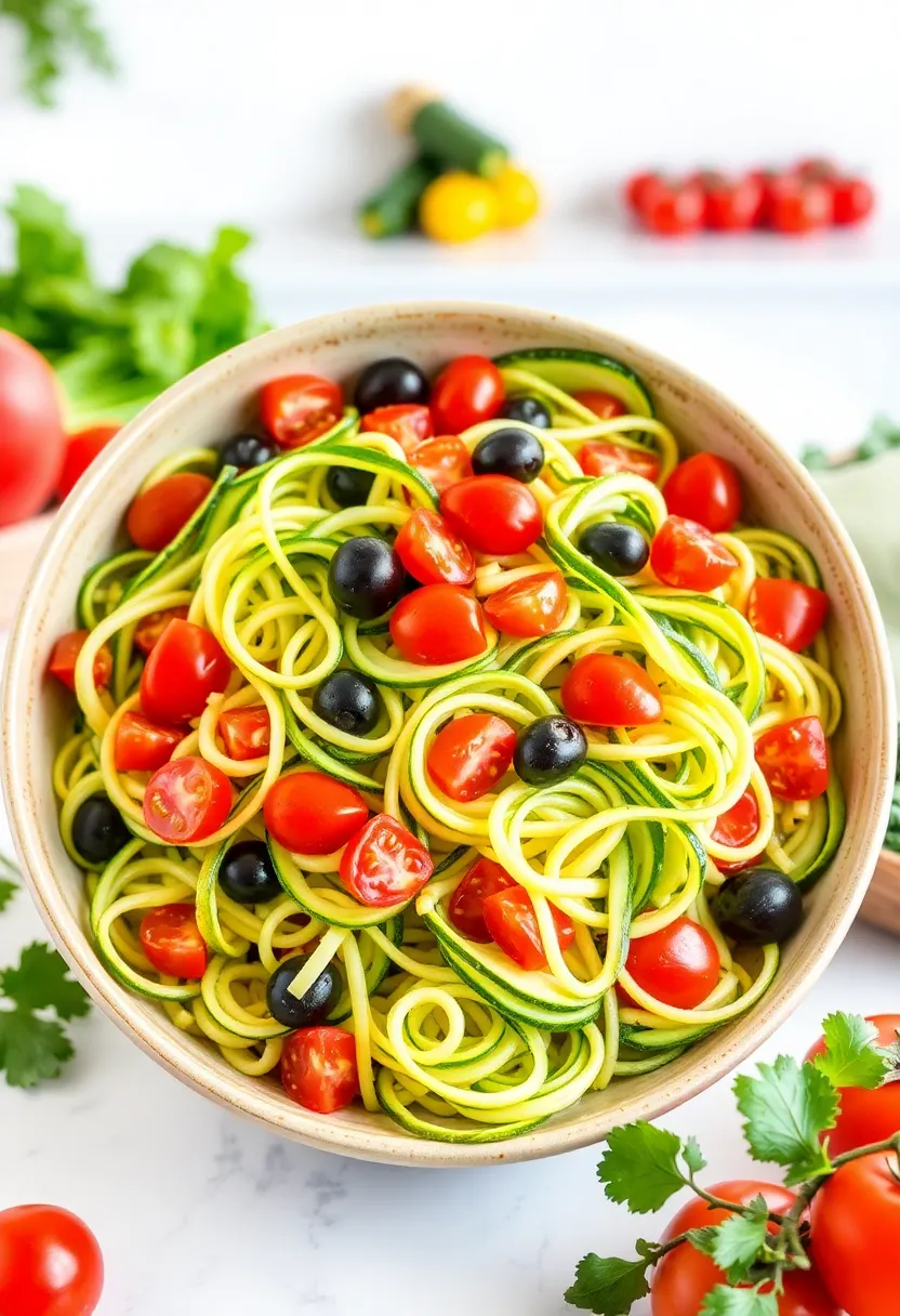 18 Fresh and Easy Healthy Salads That Will Keep You Fit (You’ll Want to Try #7!) - 15. Zucchini Noodle Salad