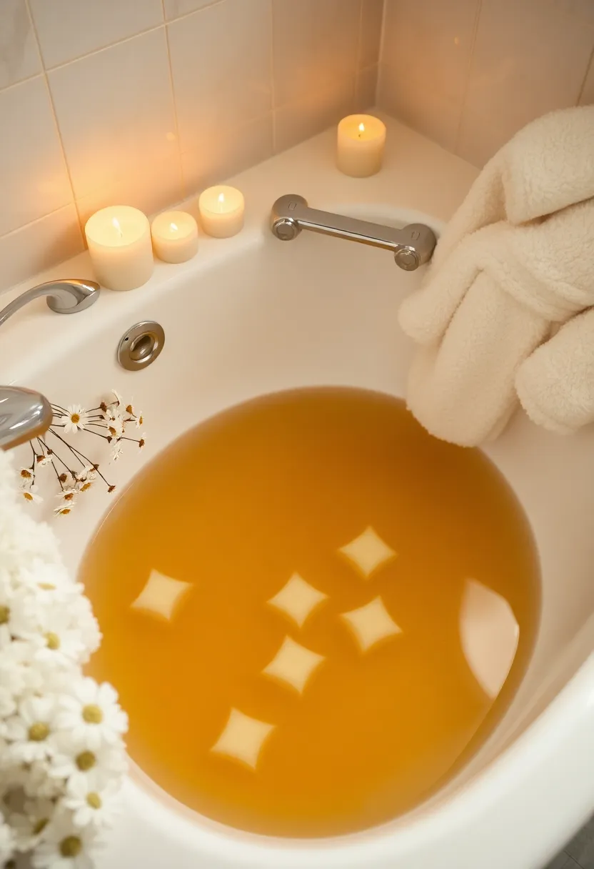 8 Pampering Self Care Recipe Ideas You Can Make at Home (Spa Day Awaits!) - 8. Calming Chamomile Tea Bath