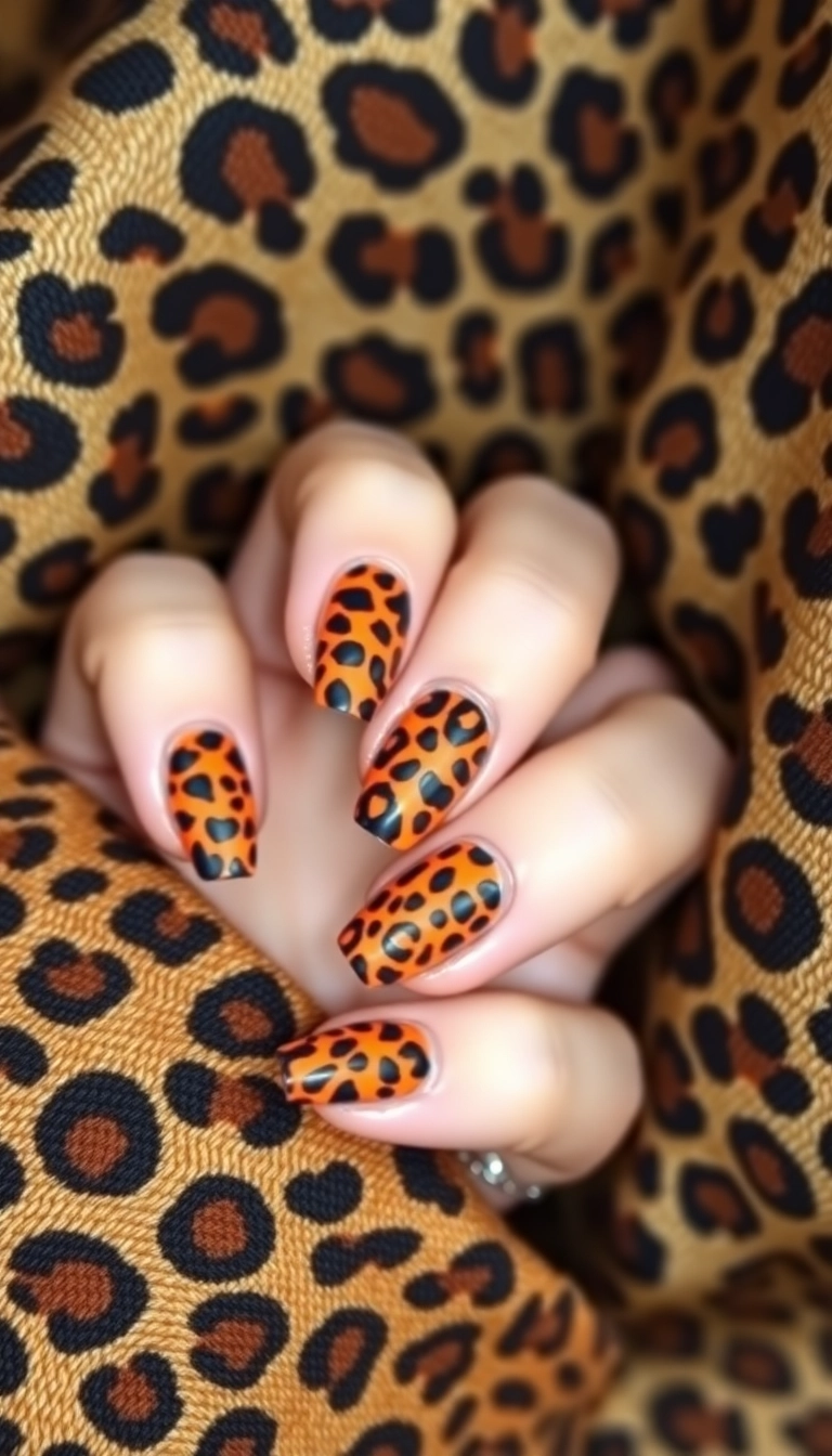 23 Gorgeous Acrylic Nail Ideas That'll Make Heads Turn (Especially #8!) - 16. Bold Animal Prints