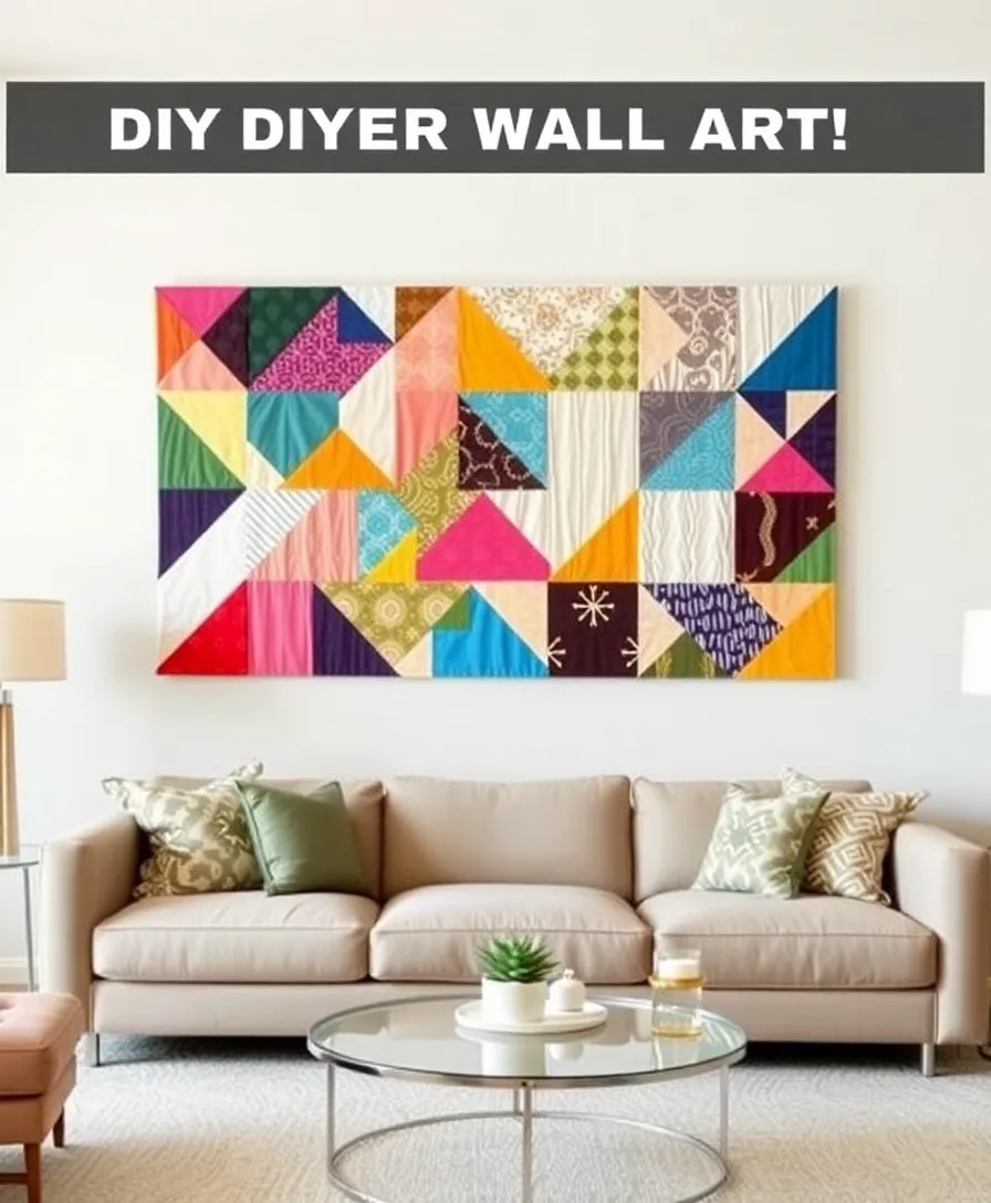 30 DIY Home Projects That'll Impress Your Friends (Even If You’re Not Crafty!) - 5. DIY Fabric Wall Art