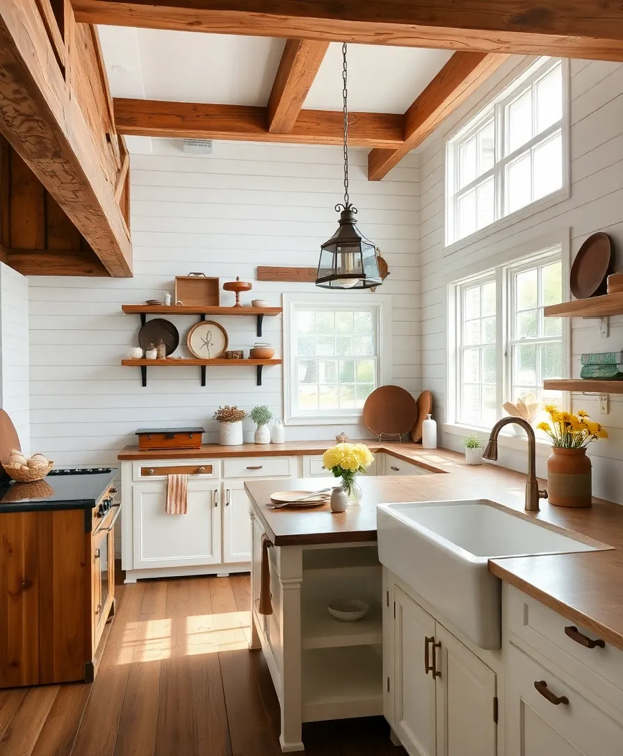 22 Trendy Kitchen Design Ideas That Are Both Stylish and Functional! - 7. Farmhouse Vibes