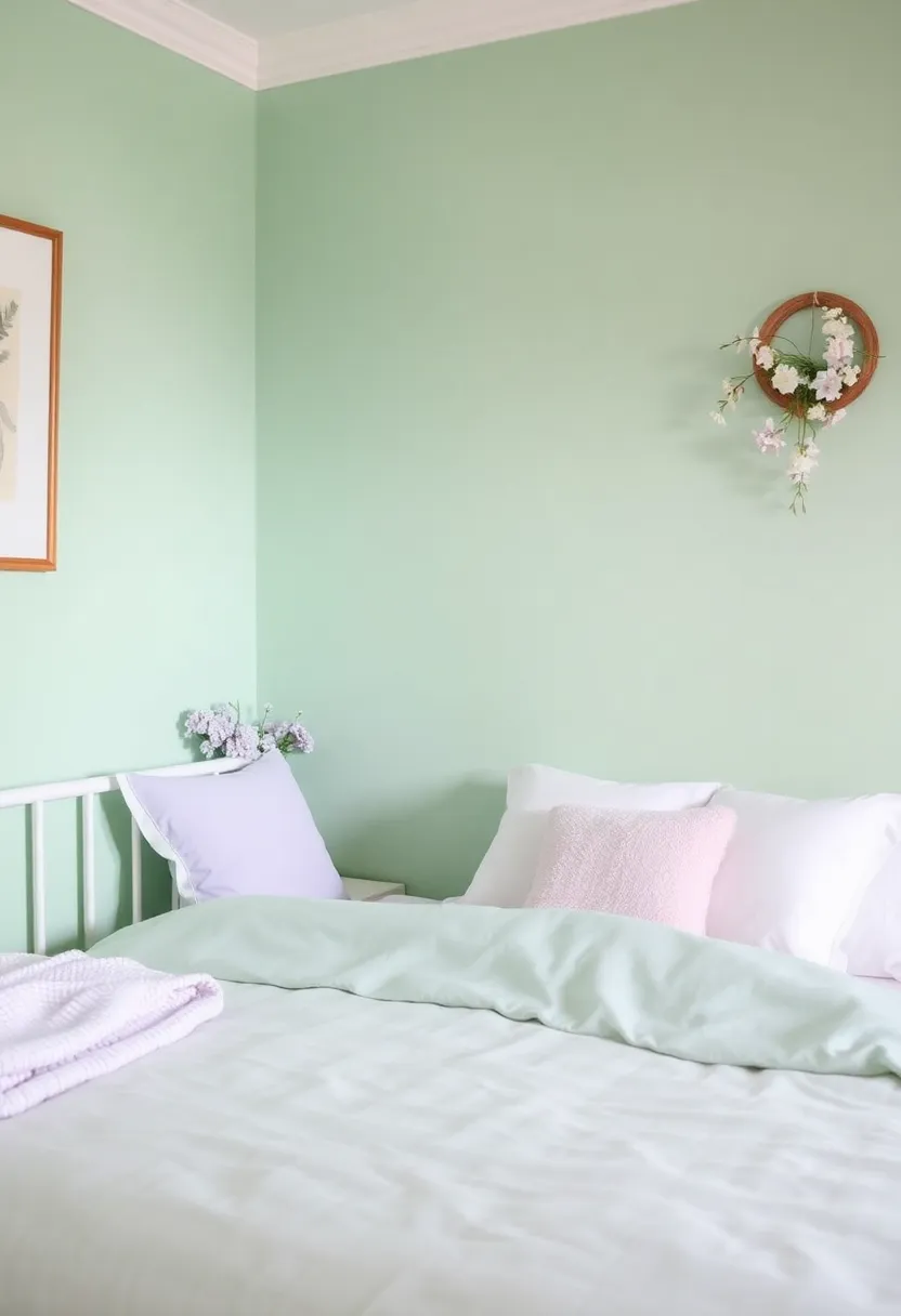 16 Bold Color Combinations That'll Make Your Neighbors Jealous (Watch Out for #3!) - 10. Mint Green and Pale Lavender