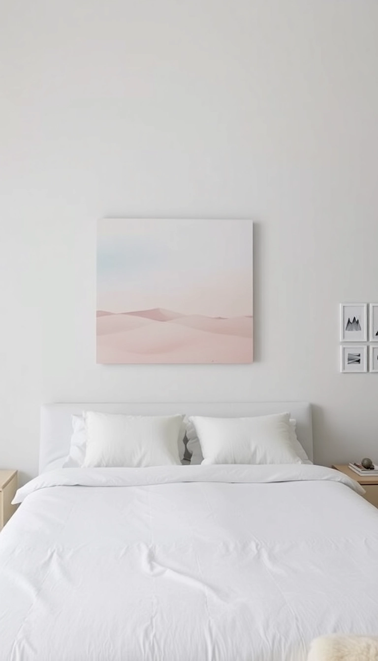 21 Minimalist Bedroom Inspirations That Will Transform Your Space (You Won't Believe #8!) - 16. Artistic Expression