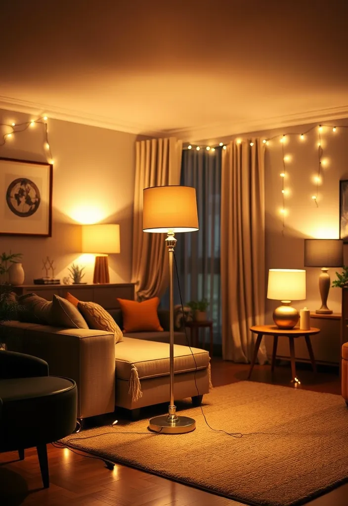 16 Cozy Holiday Home Styling Ideas to Embrace After Christmas! - 12. Cozy Up with Layered Lighting