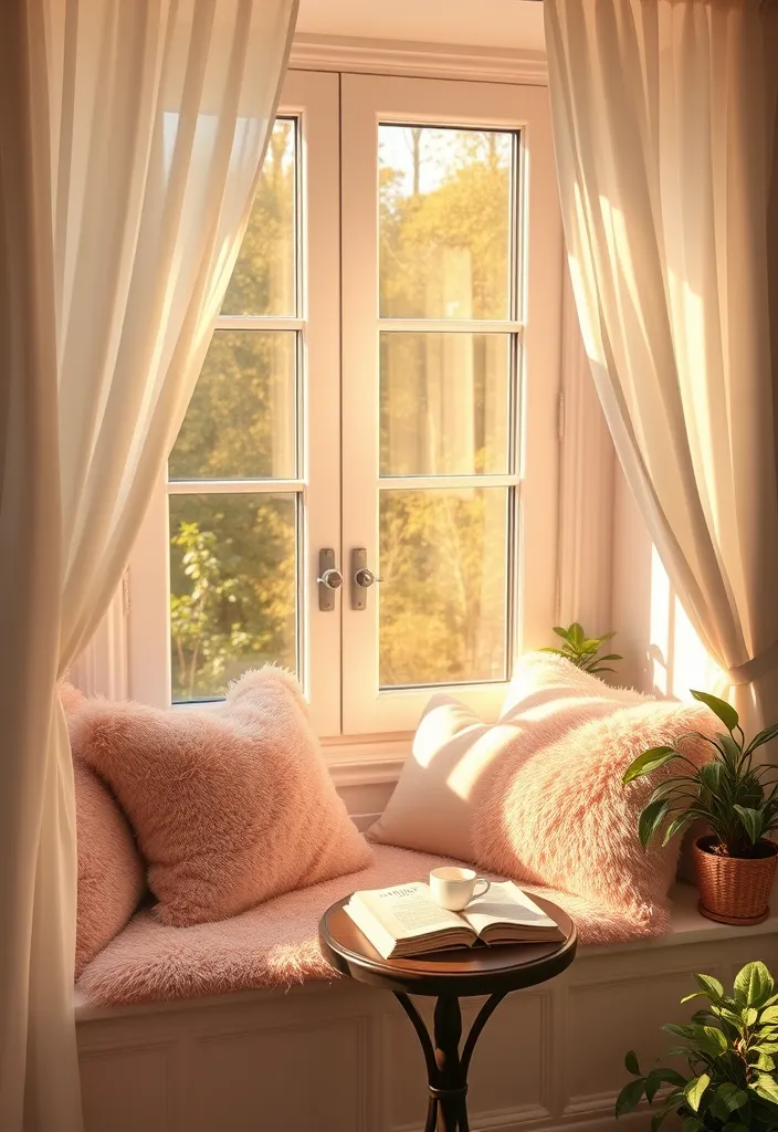 10 Cozy Reading Nooks That'll Make You Want to Curl Up with a Book All Day! - 1. The Sunlit Window Seat