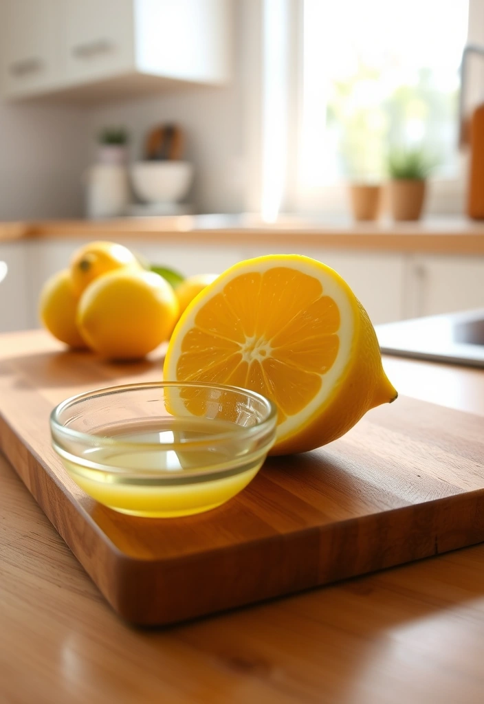 21 Non-Toxic Cleaning Hacks That'll Transform Your Home (Say Goodbye to Chemicals!) - 3. Lemon Juice Disinfectant