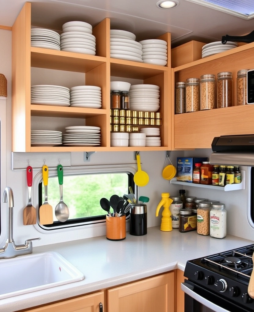 12 Travel Organization Tips That Make RV Living Feel Like a Breeze! - 2. Utilize Vertical Space