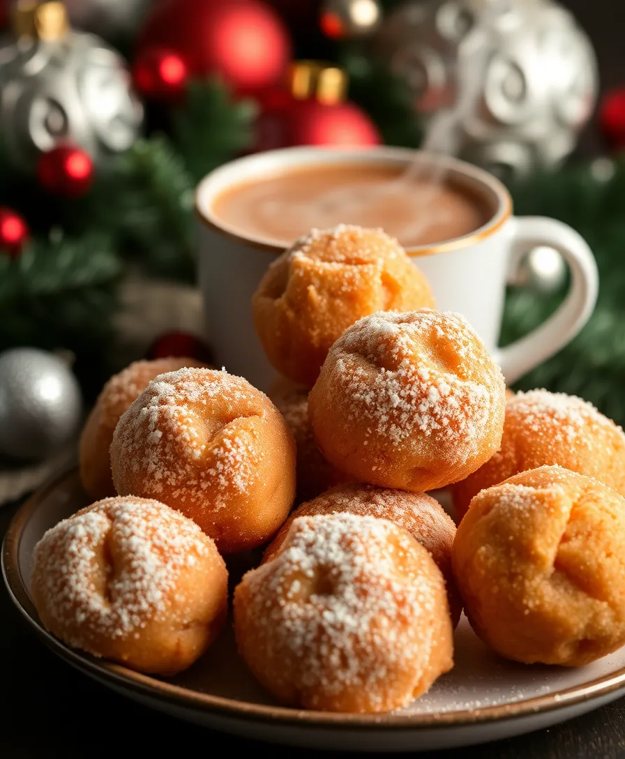 22 Easy Christmas Desserts You Can Make in Under 30 Minutes! - 6. Cinnamon Sugar Donut Holes