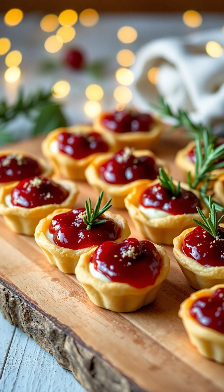 22 Festive Appetizers to Make Your Christmas Party Unforgettable (Don't Miss #7!) - 1. Cranberry Brie Bites