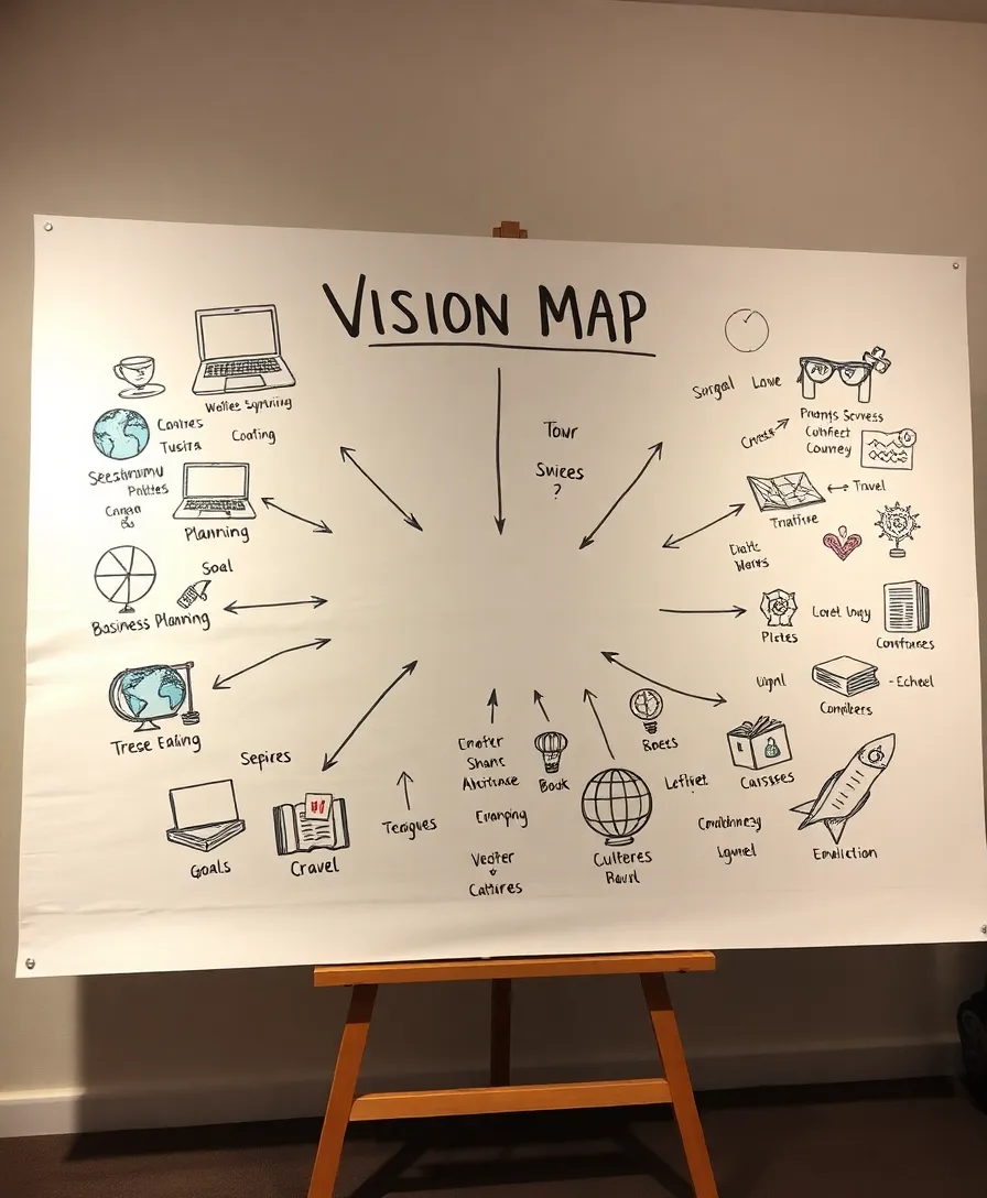 Unlock Your Dreams: 15 Vision Board Ideas That Will Transform Your Life! - 5. The Vision Map