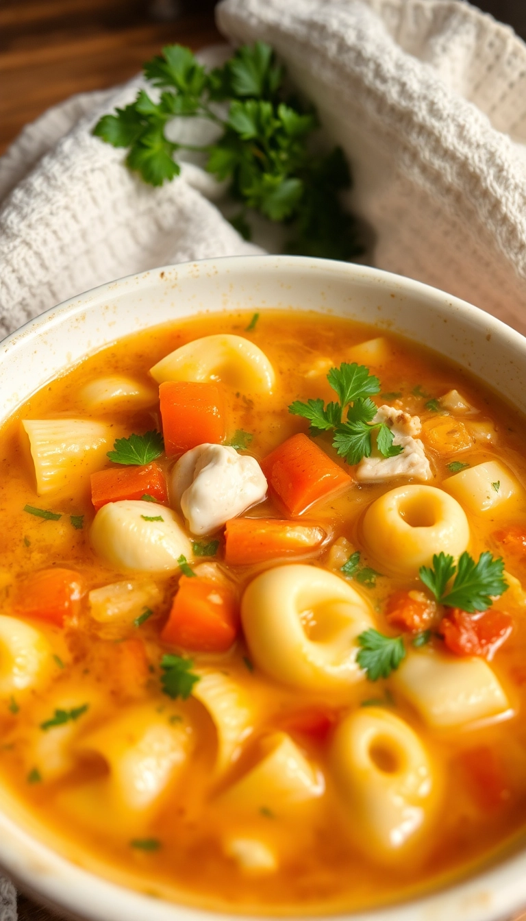 21 Low-Calorie Chicken Pasta Recipes You Can’t Resist (Especially #13!) - 20. Chicken Tortellini Soup