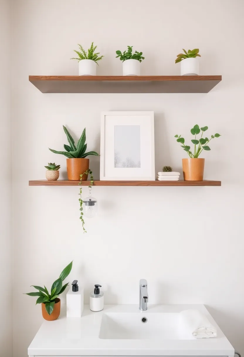 21 Bathroom Storage Hacks That'll Transform Your Space (You Won't Believe #10!) - 1. Utilize Vertical Space with Floating Shelves