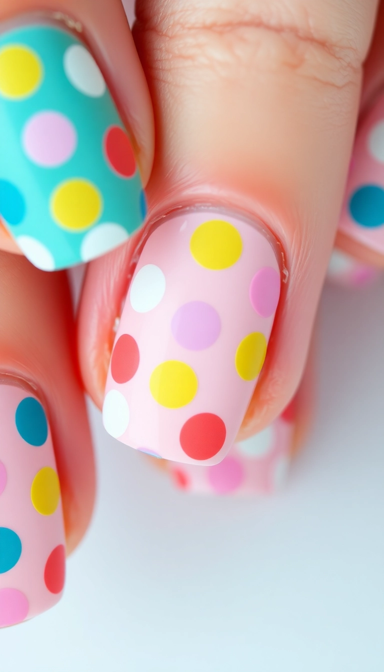 36 Fun Nail Ideas for Teens That Are So Cool, You’ll Want to Try Them All! - 6. Polka Dot Delight