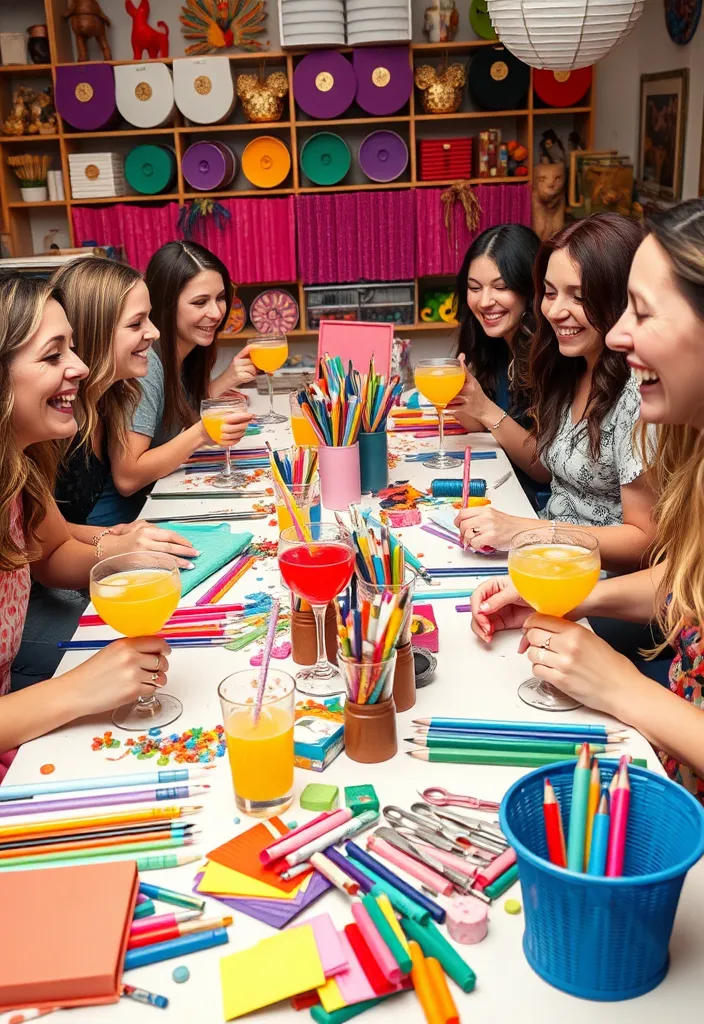 12 Galentine's Day Party Themes That Will Make Your Friends Wish They Were Invited! - 4. Crafting and Cocktails Night