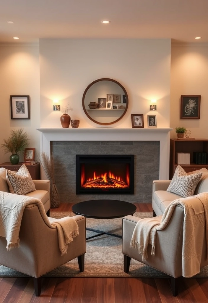 15 Living Room Makeover Ideas That Will Wow Your Guests (Especially #9!) - 15. Cozy Fireplace