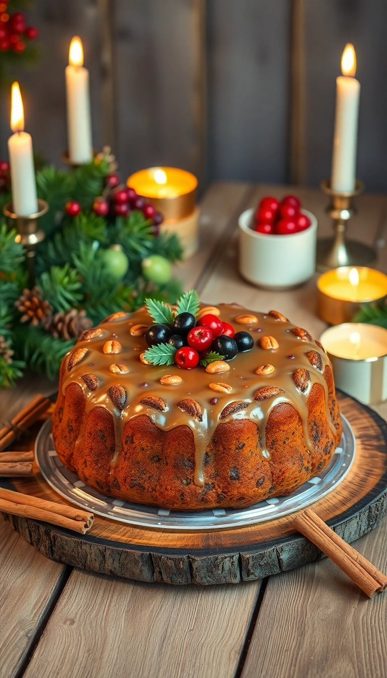 20 Stunning Christmas Cake Designs That Will Wow Your Guests (Number 7 Is a Showstopper!) - 1. The Classic Christmas Fruitcake