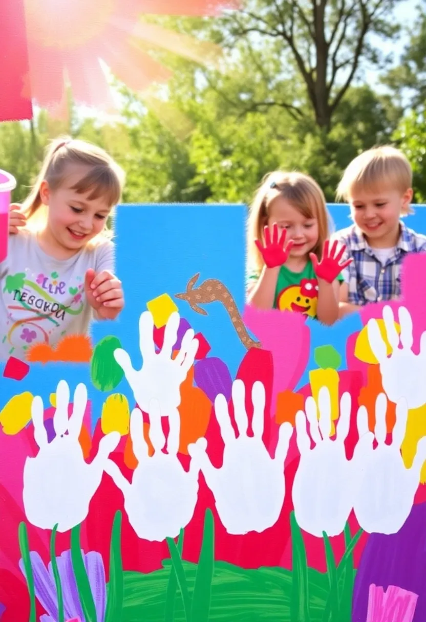 14 Fun Easter DIY Projects for Kids (They'll Be Talking About #7 All Year!) - 9. Easter Bunny Handprints