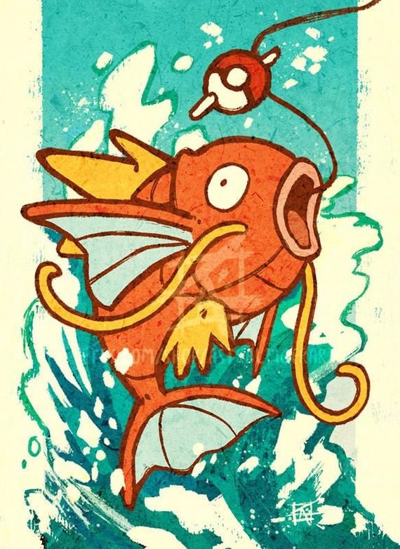 7 Stunning Pokemon Art Pieces That Will Make You Want to Catch 'Em All! - 5. Magikarp: The Unsung Hero