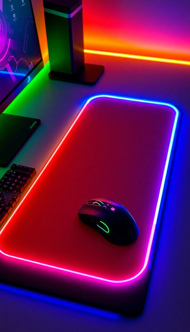 25 Must-Have Gaming Accessories That Every Gamer Needs (You Won't Believe #12!) - 8. RGB Gaming Mouse Pad