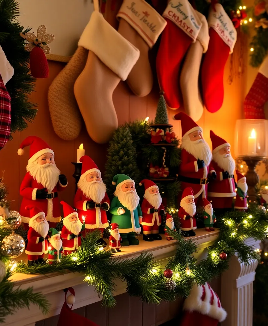 18 Stunning Advent Decorations to Transform Your Home into a Winter Wonderland (#7 Is Pure Magic!) - 6. Vintage Santa Figurines