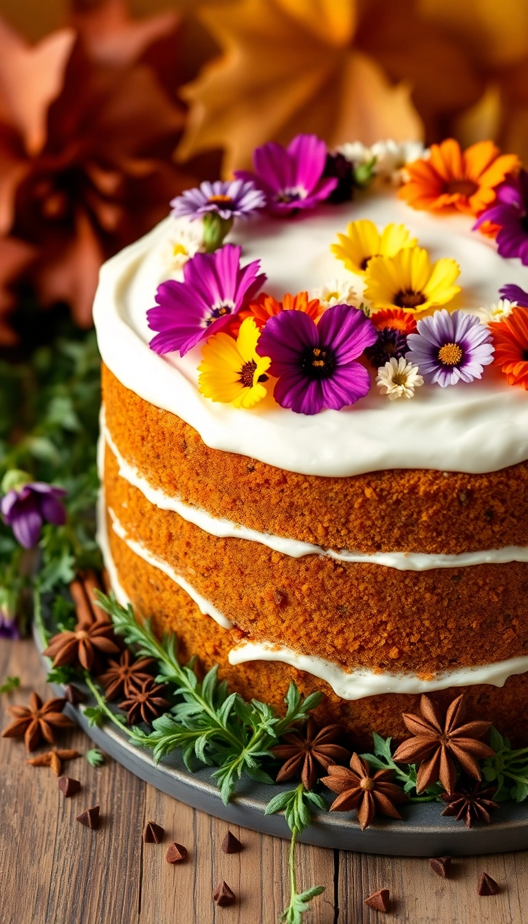 21 Fall-Themed Cake Ideas That'll Make Your Taste Buds Dance! - 13. Harvest Spice Cake