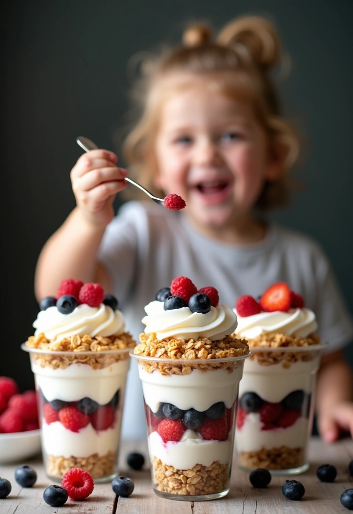 12 No-Bake 3-Ingredient Treats for Kids That Are an Absolute Must-Try! - 2. Yogurt Parfait Cups