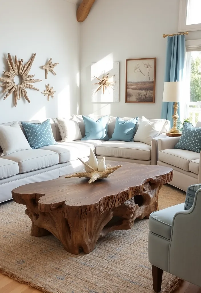 10 Fisherman Aesthetic Decor Ideas That'll Transform Your Space Into a Nautical Paradise! - 1. Driftwood Accents