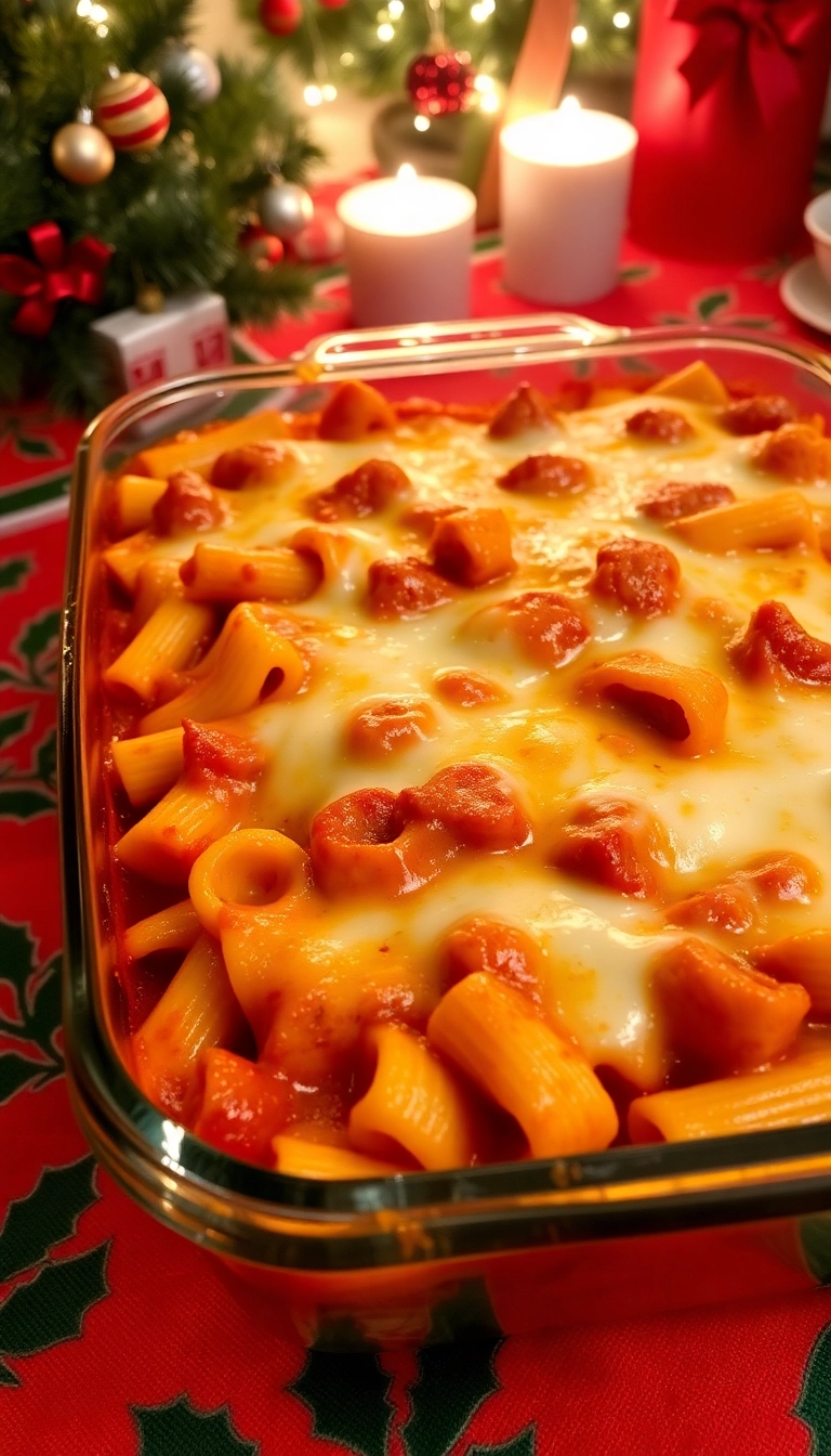 21 Christmas Pasta Recipe Ideas That'll Make Your Holiday Dinner Unforgettable! - 8. Baked Ziti with Sausage